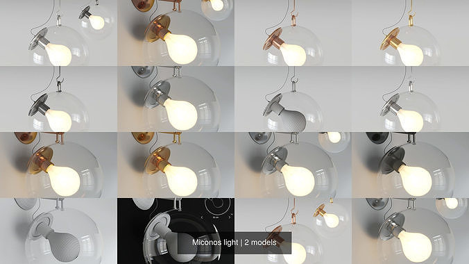Miconos light 3D Model Collection
