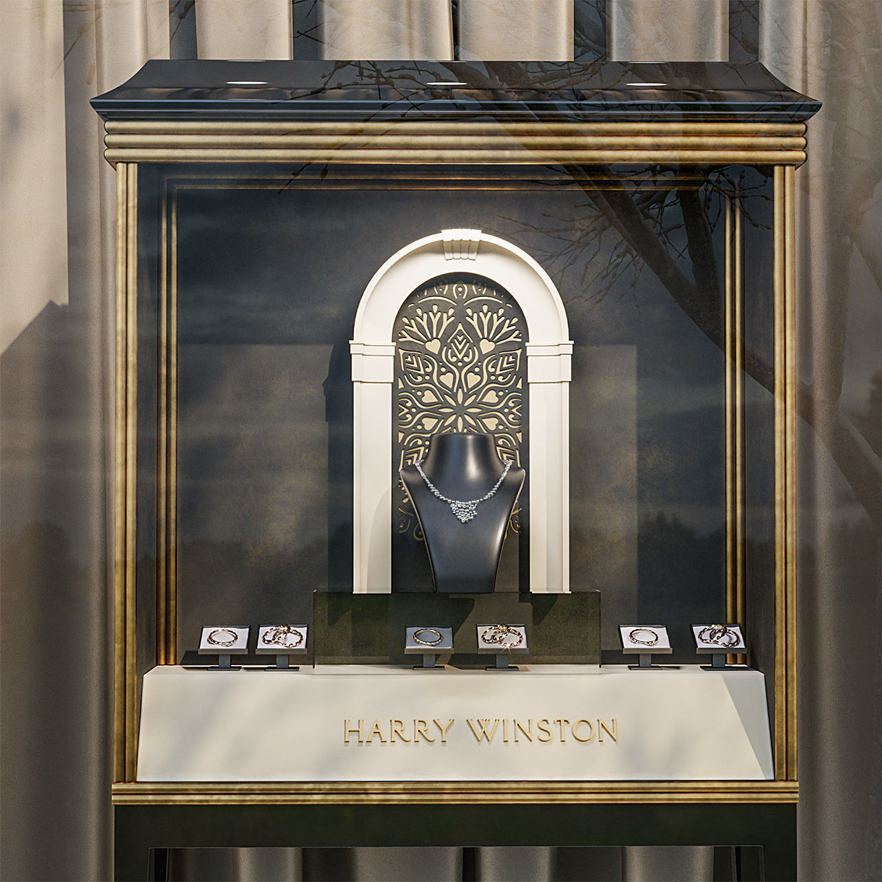 Harry Winston Jewelry  3D model_4