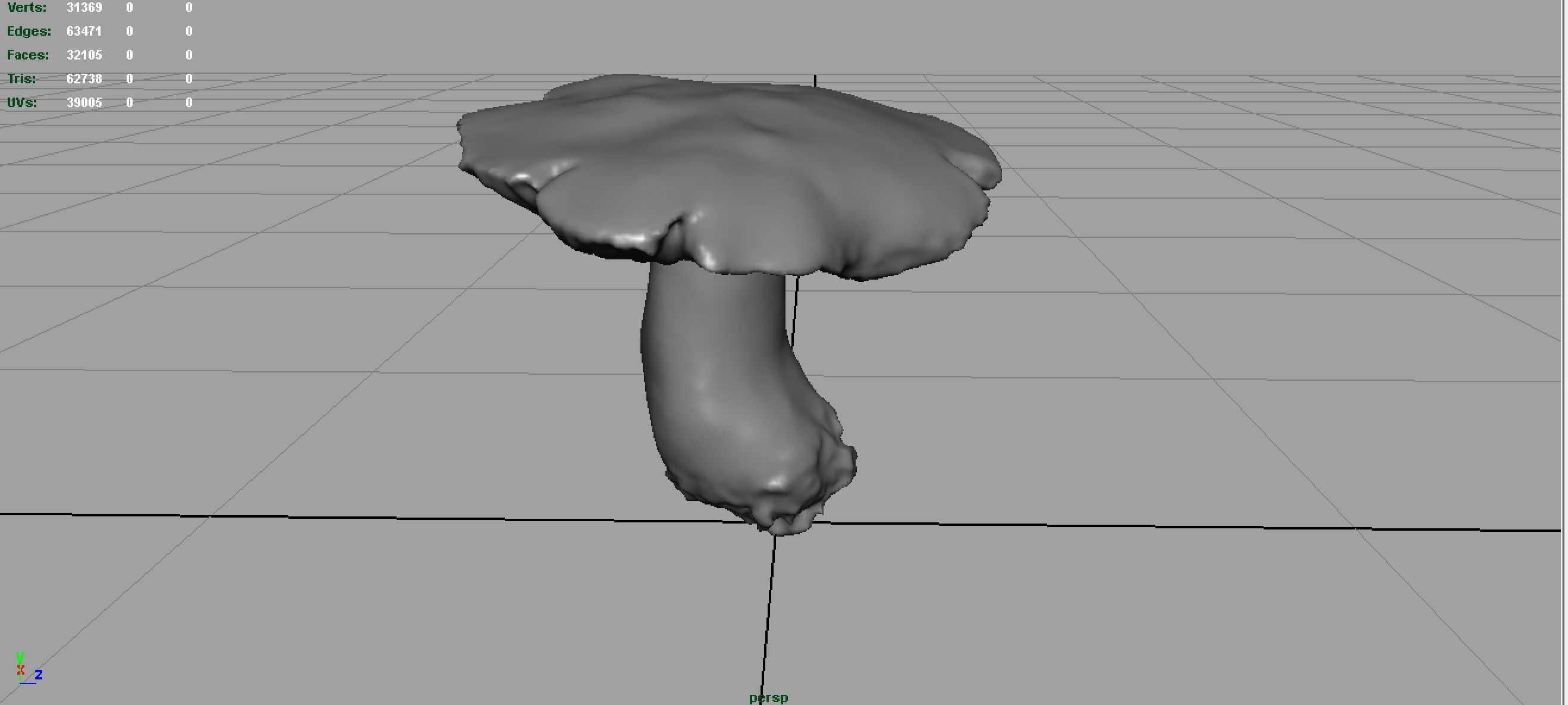 MUSHROOM RUSSULA Low-poly 3D model_4