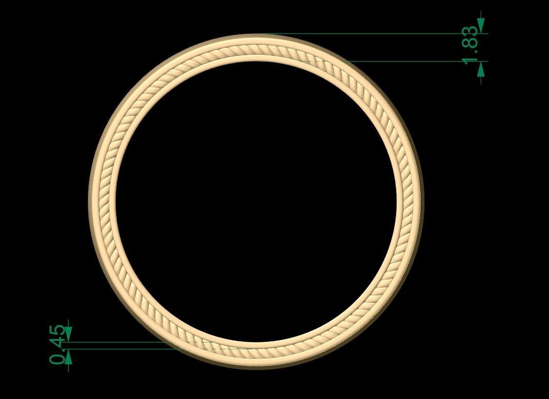 David Yurman Streamline Rings in EU Sizes 3D print model_5