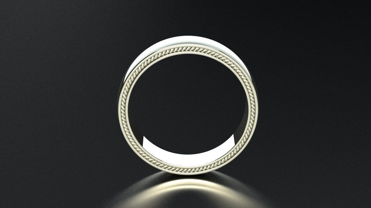 David Yurman Streamline Rings in EU Sizes 3D print model_3
