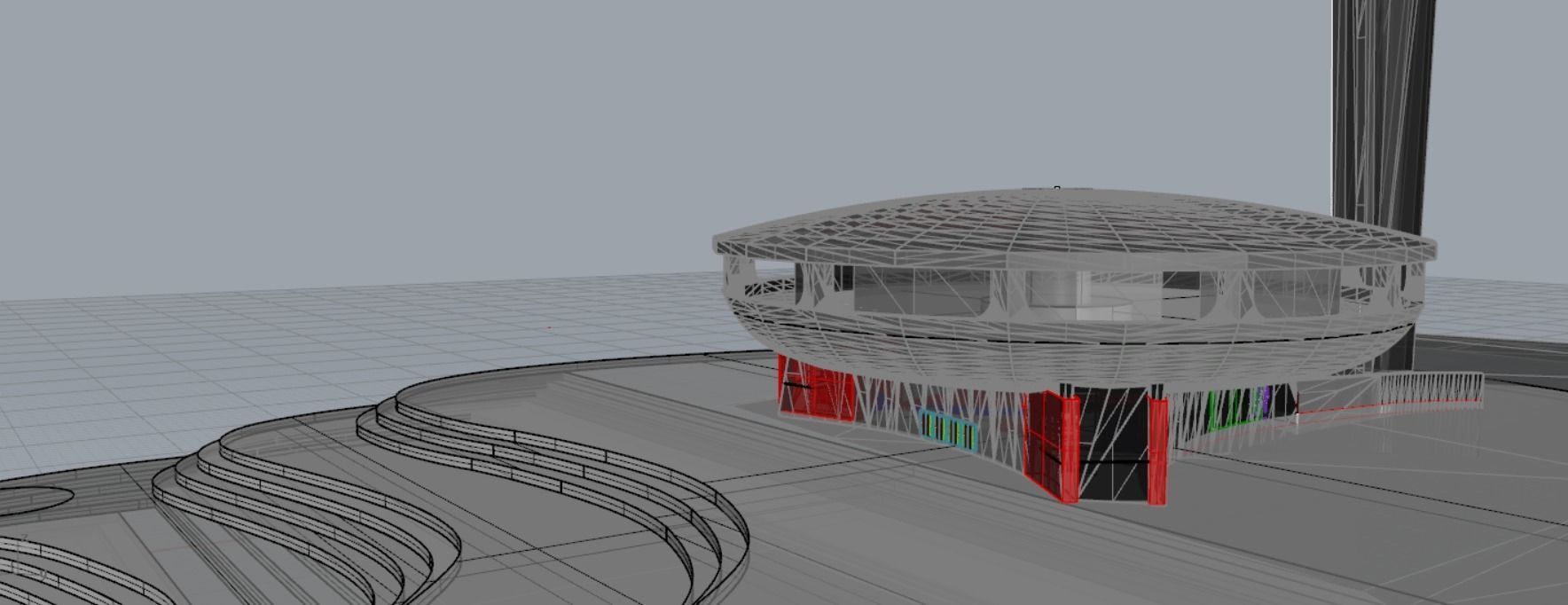 Buzludzha Monument Exterior and Interior Design 3D model_1