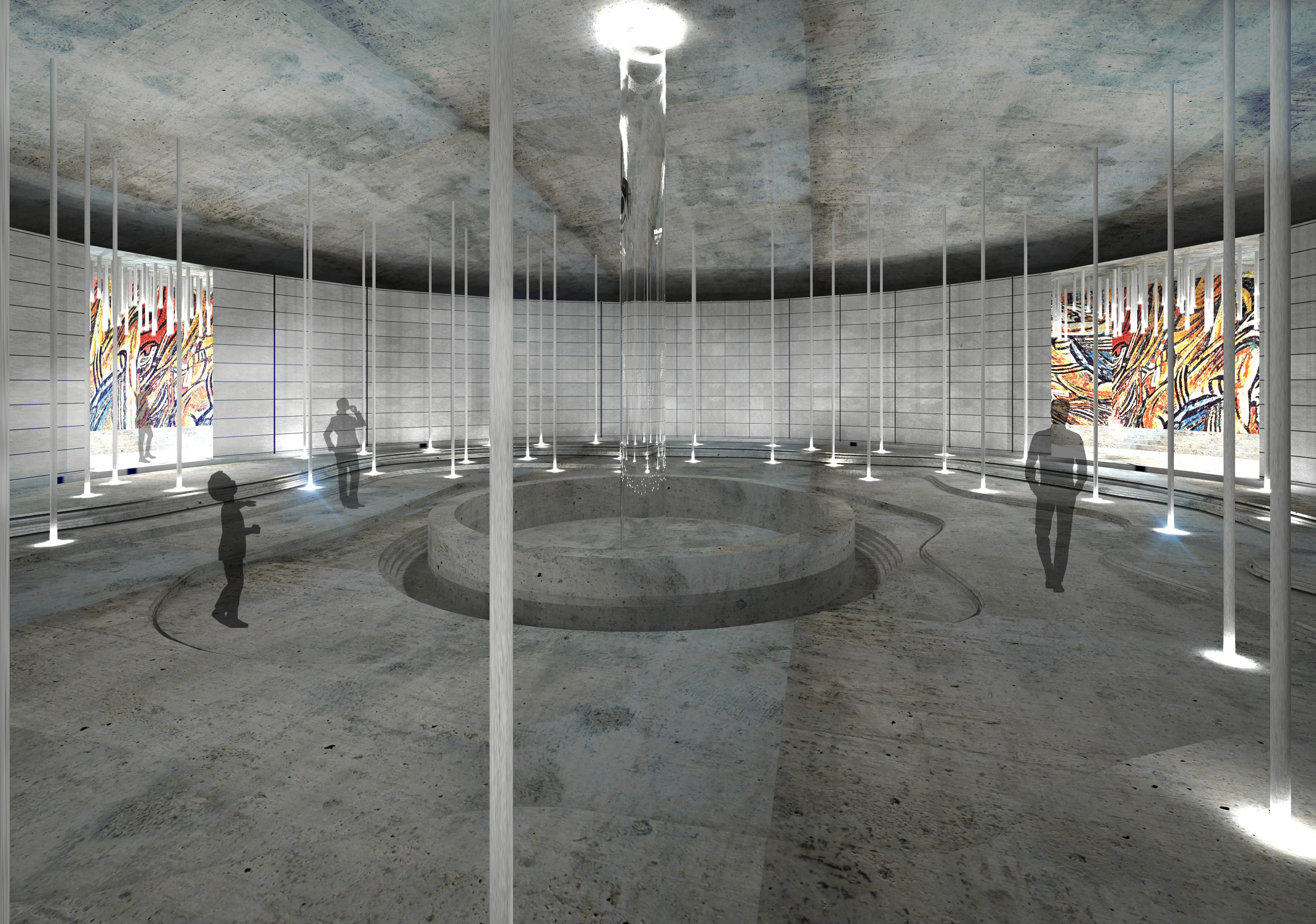 Buzludzha Monument Exterior and Interior Design 3D model_4