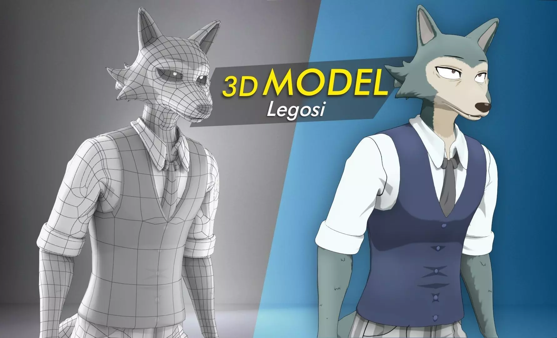 Legosi Beastars Anime 3D model