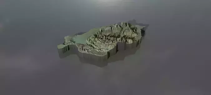 High-resolution heightmaps and geometry for Romania Texture