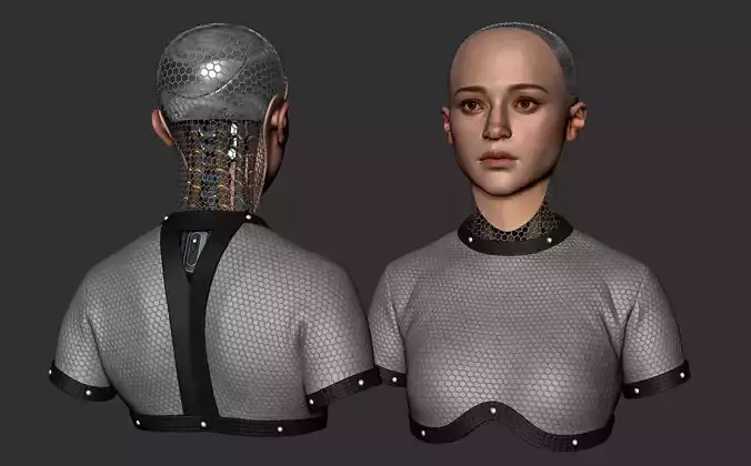Ava - Alicia Vikander zbrush sculpt 3D model