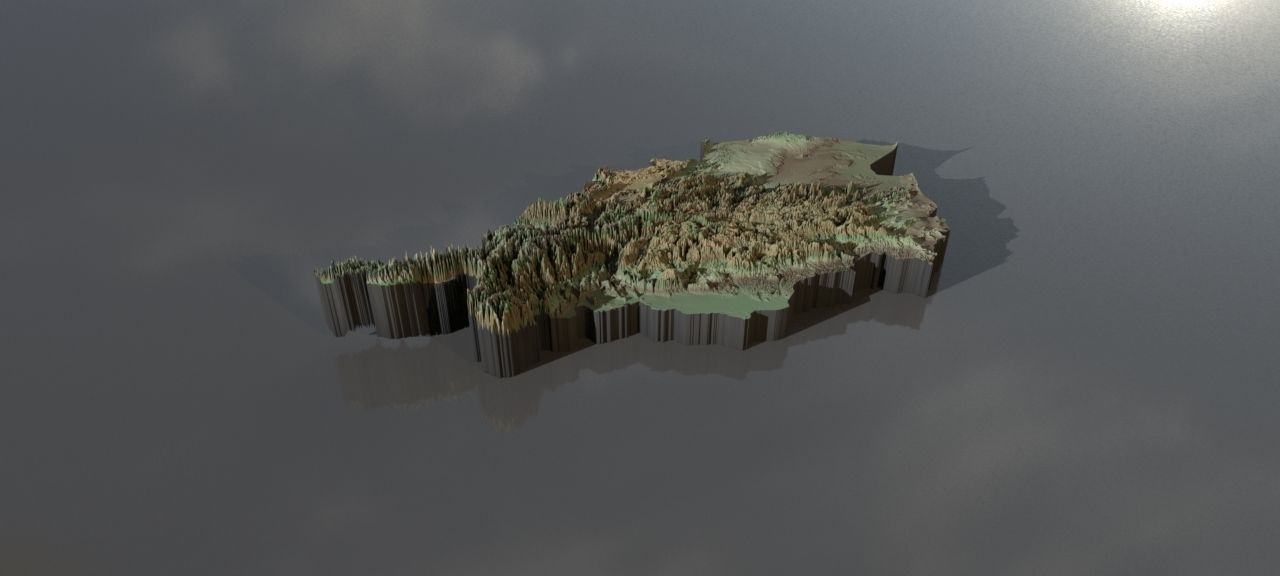 High resolution heightmaps and geometry for Afghanistan Texture_1