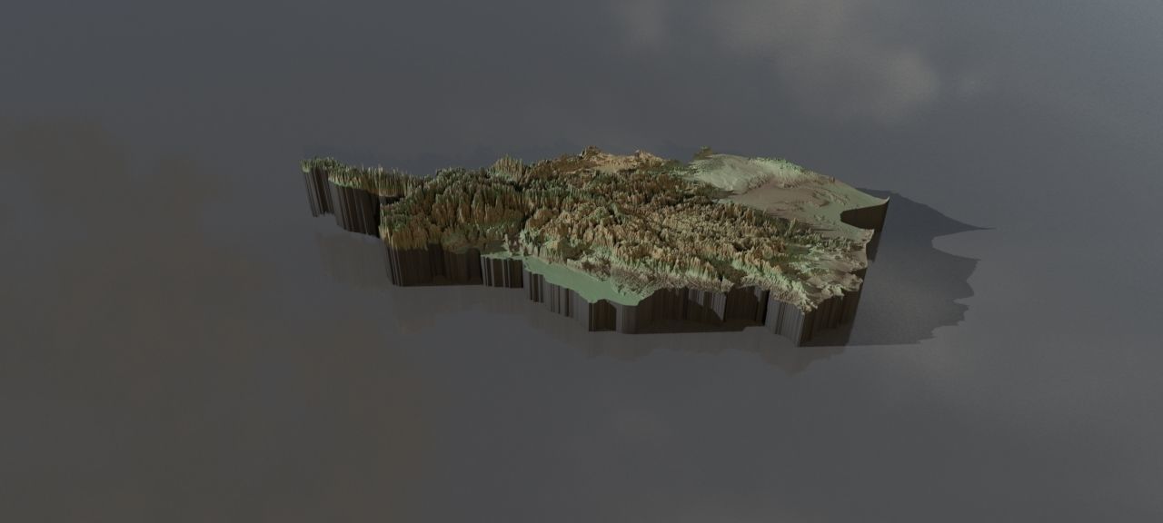 High resolution heightmaps and geometry for Afghanistan Texture_2