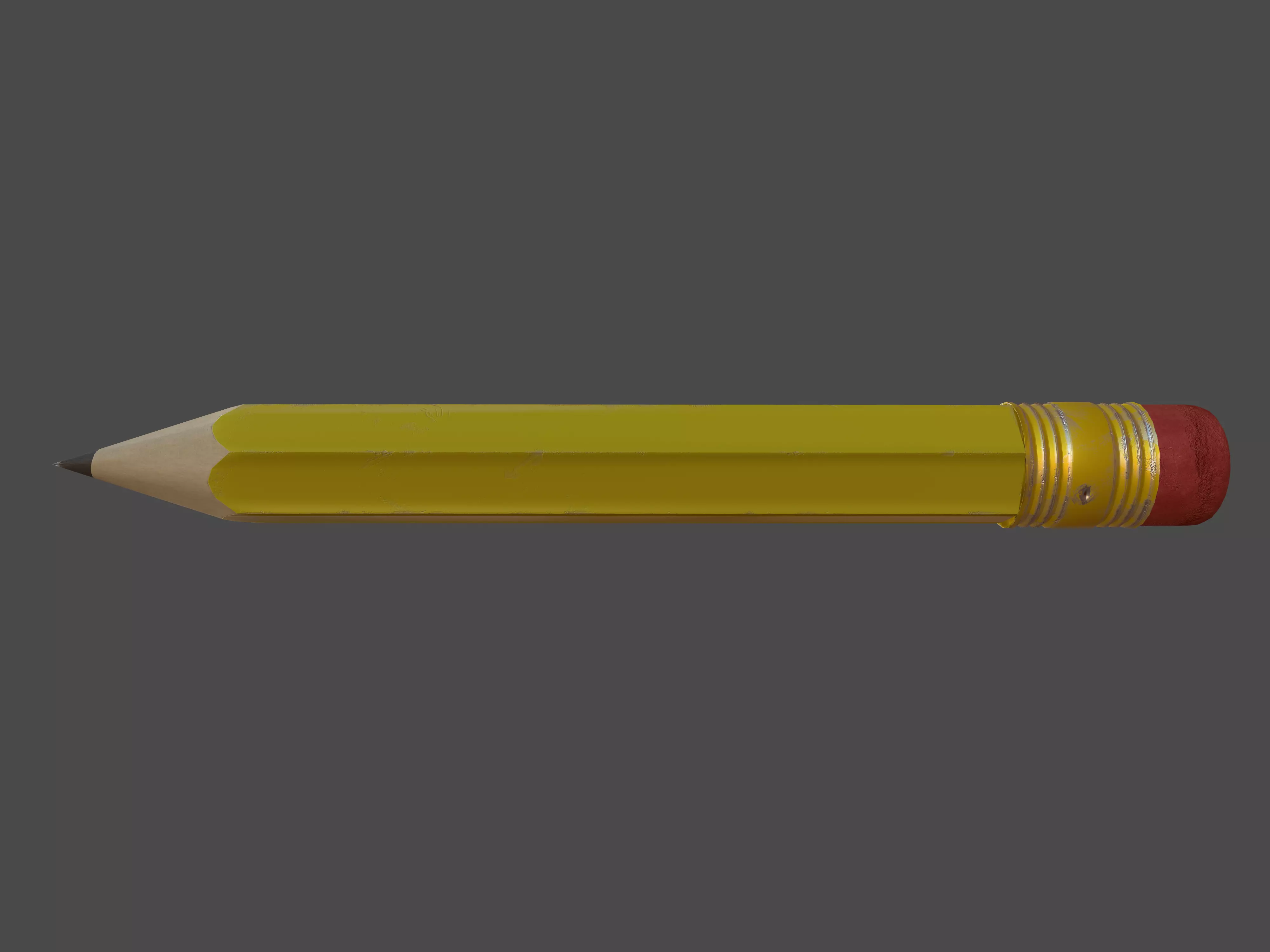 Dwarf Pencil Free low-poly 3D model