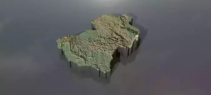 High resolution heightmaps and geometry for Rwanda Texture