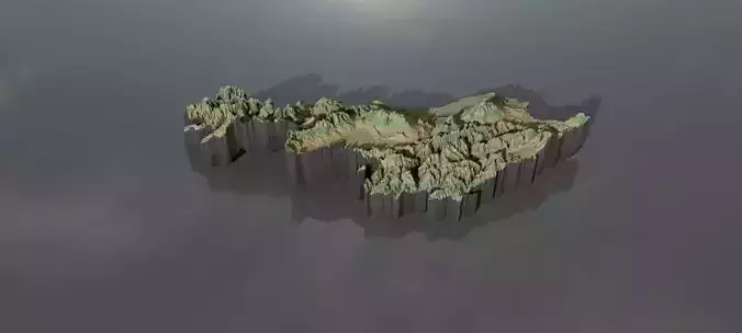 High-resolution heightmaps and geometry for Armenia Texture