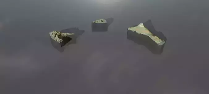 High-resolution heightmaps and geometry for Comoros Texture