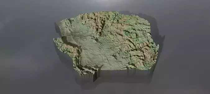 High-resolution heightmaps and geometry for Swaziland
