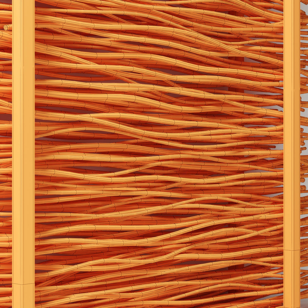 Firewood branch frame decor n2 3D model_7