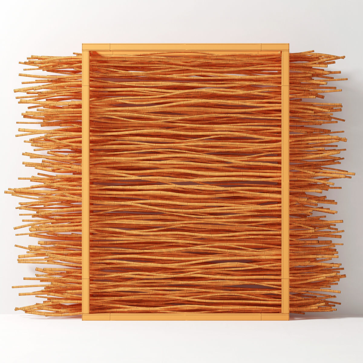 Firewood branch frame decor n2 3D model_4