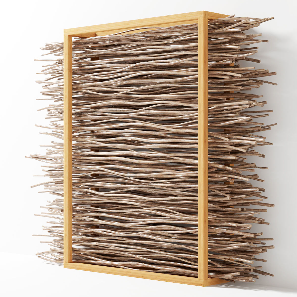 Firewood branch frame decor n2 3D model_2