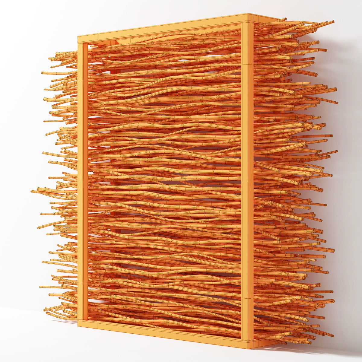 Firewood branch frame decor n2 3D model_6