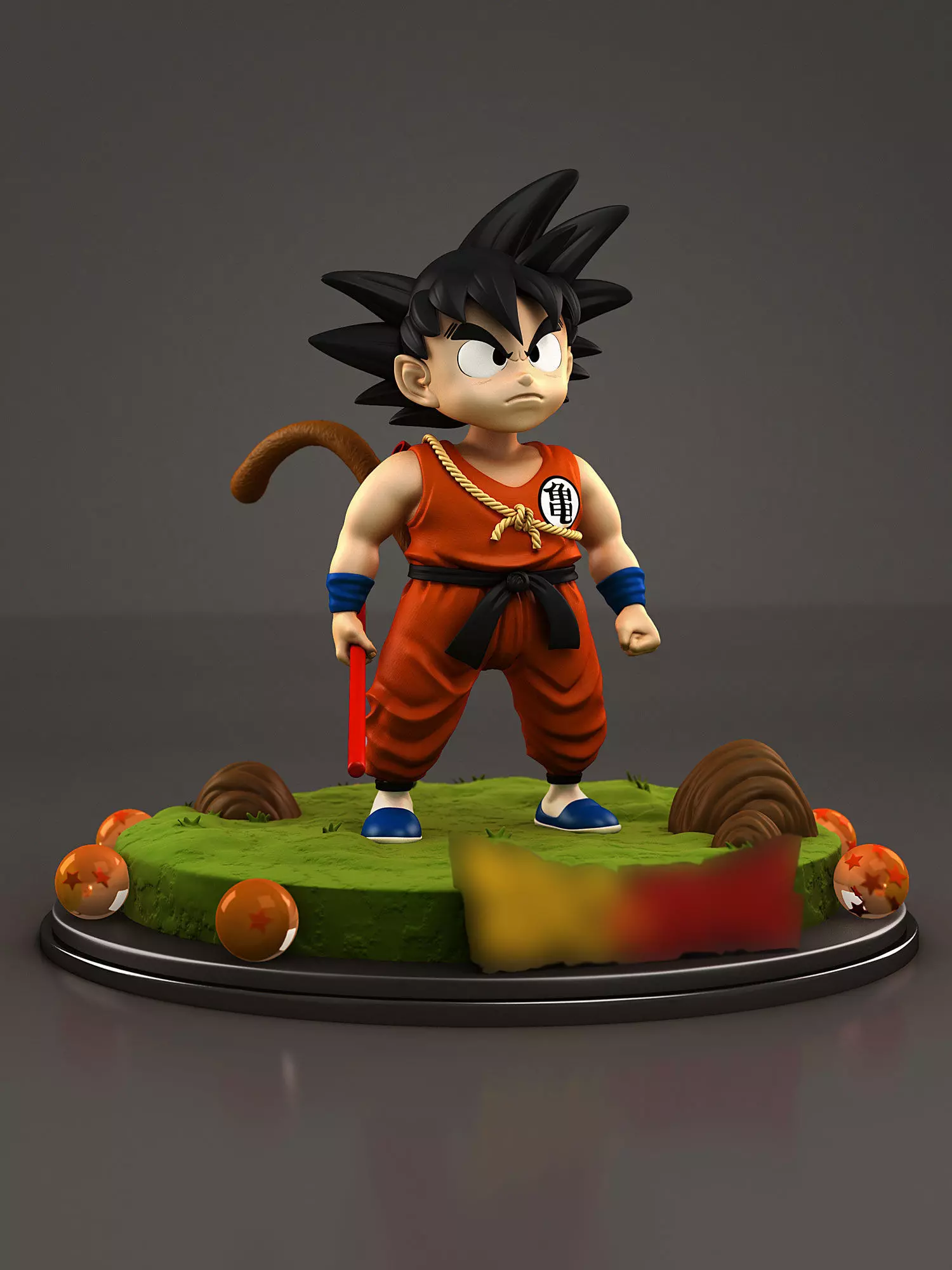 Goku - 3D print model dragon ball figure 3D print model