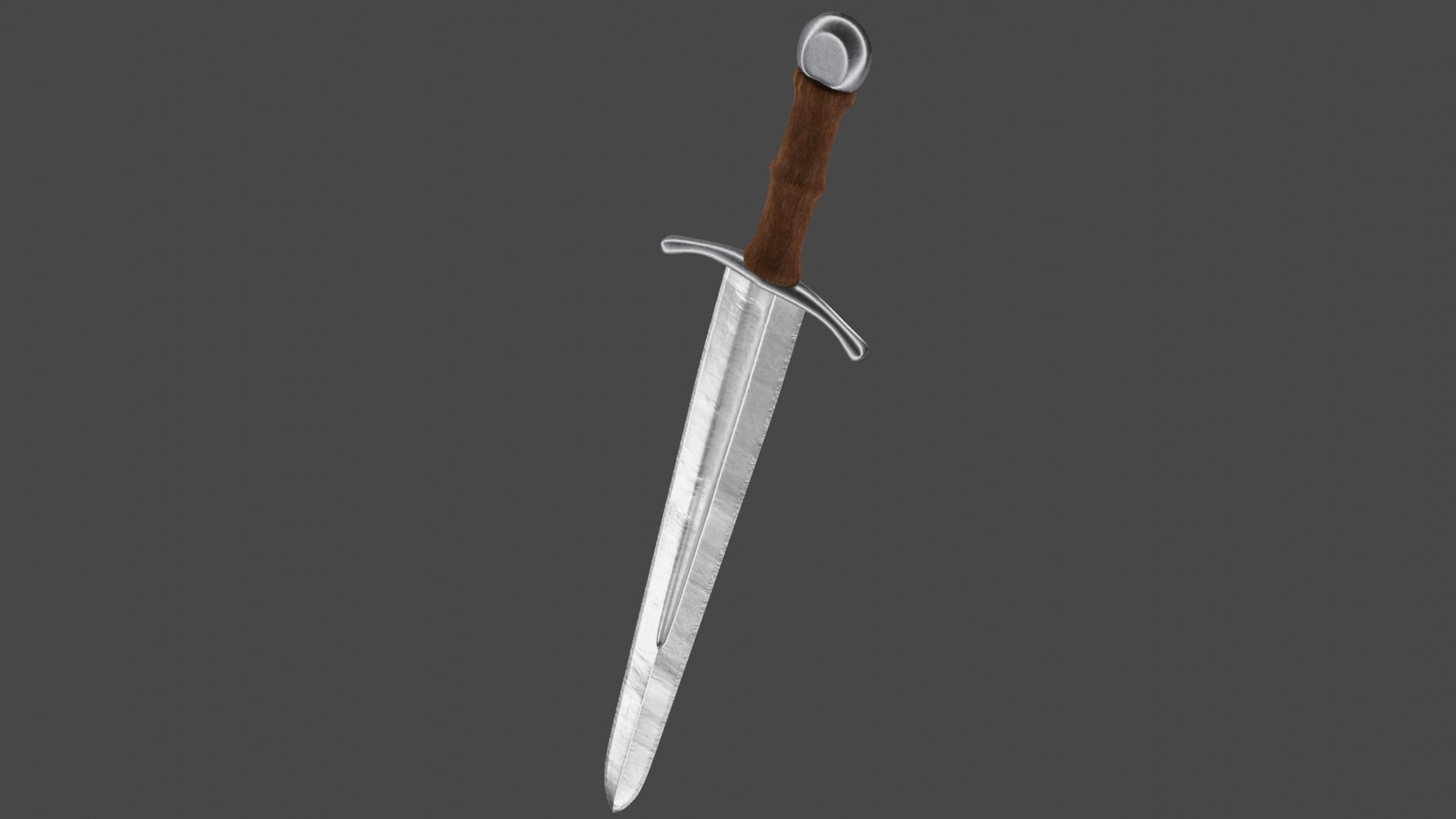 steel sword  3D model_10
