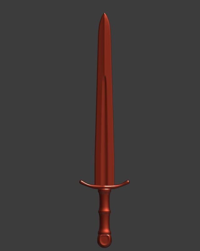 steel sword  3D model_20