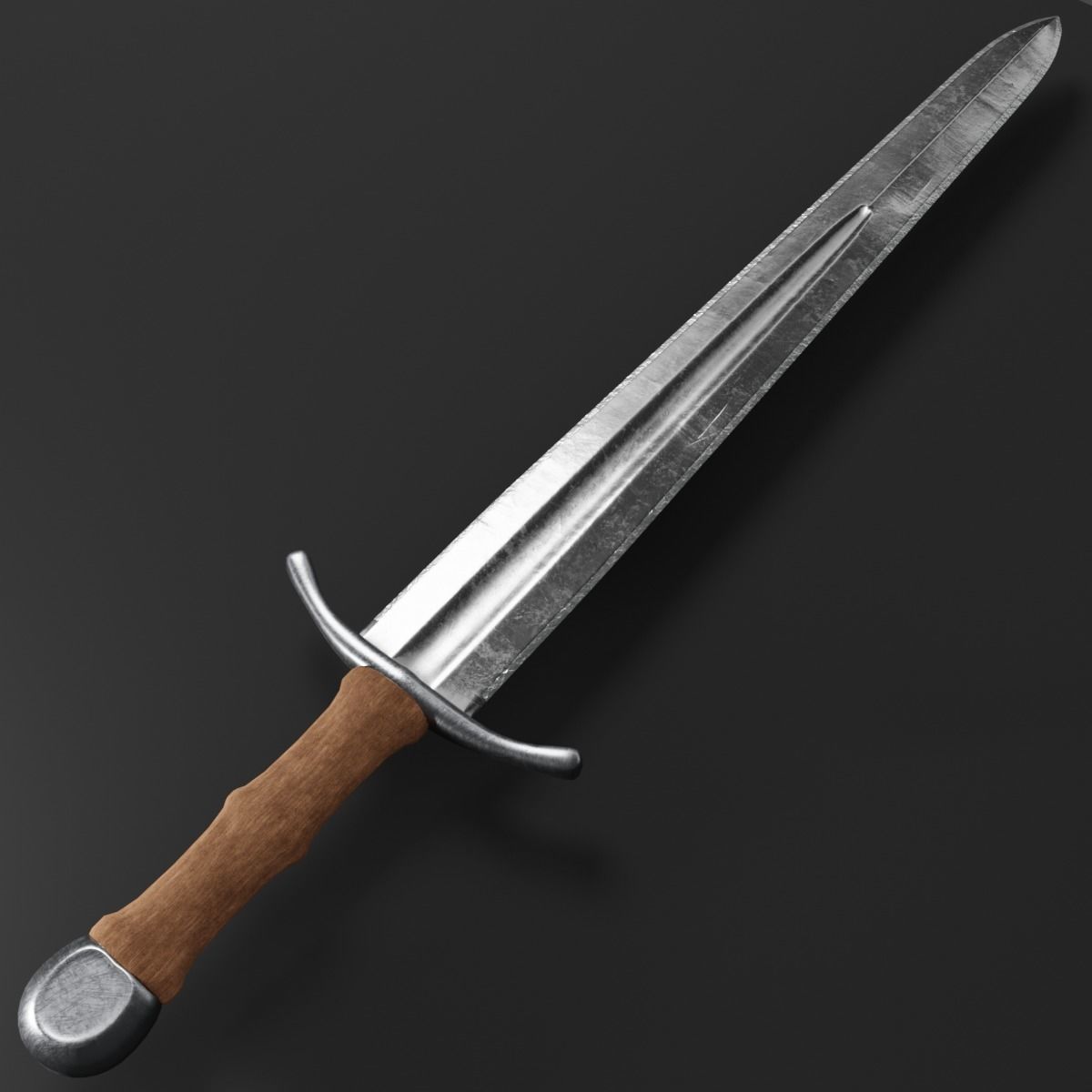 steel sword  3D model_15