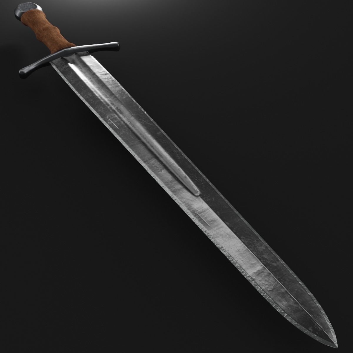 steel sword  3D model_17