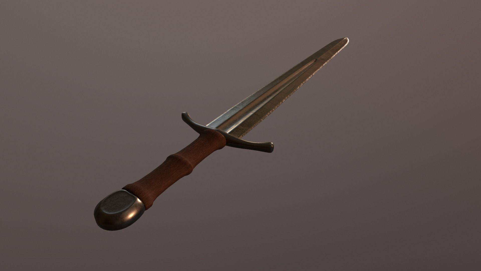 steel sword  3D model_11