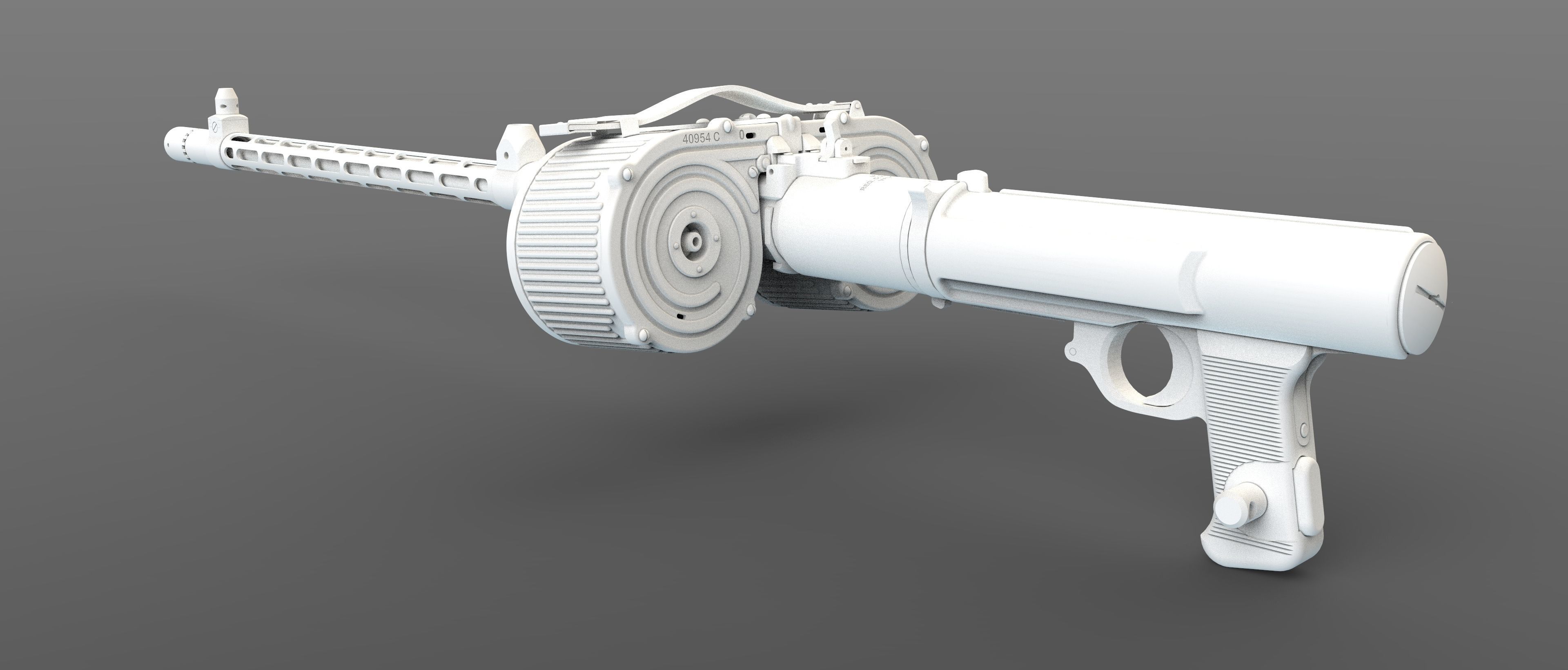 MG15 Machine Gun 3D model_11