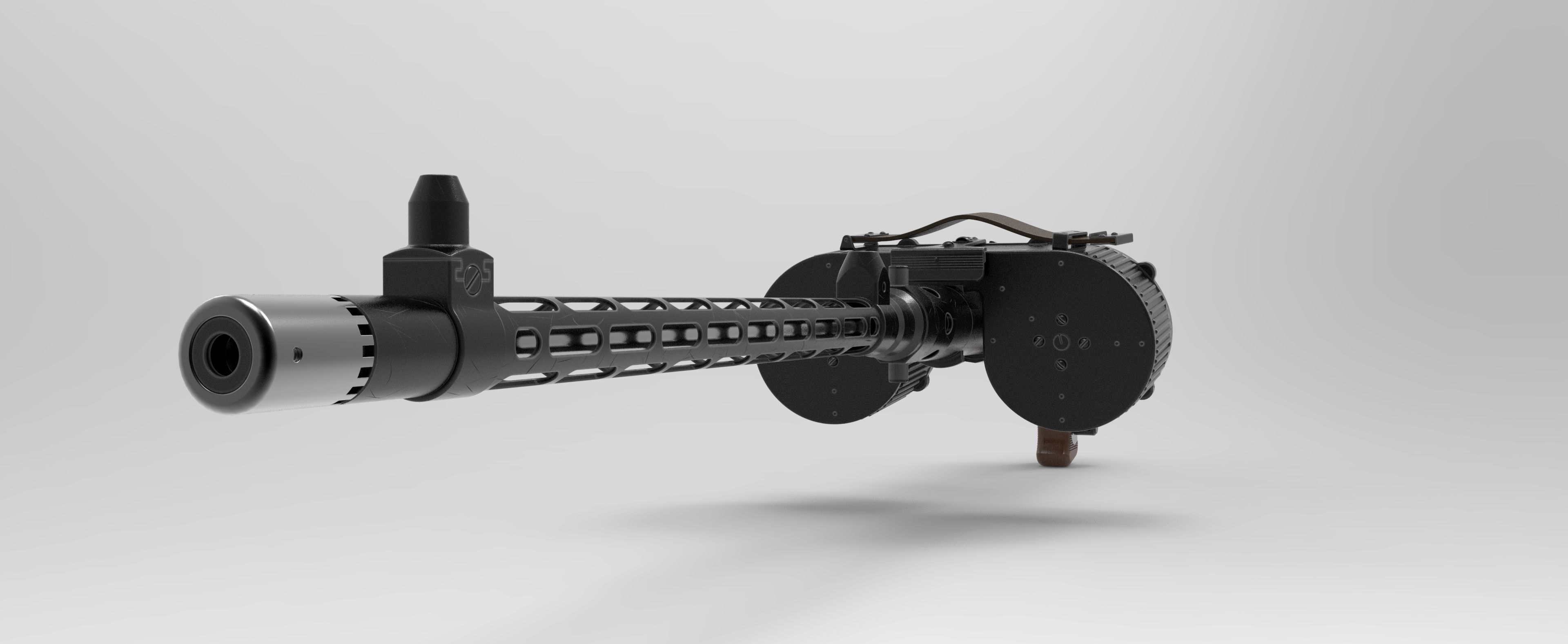 MG15 Machine Gun 3D model_6