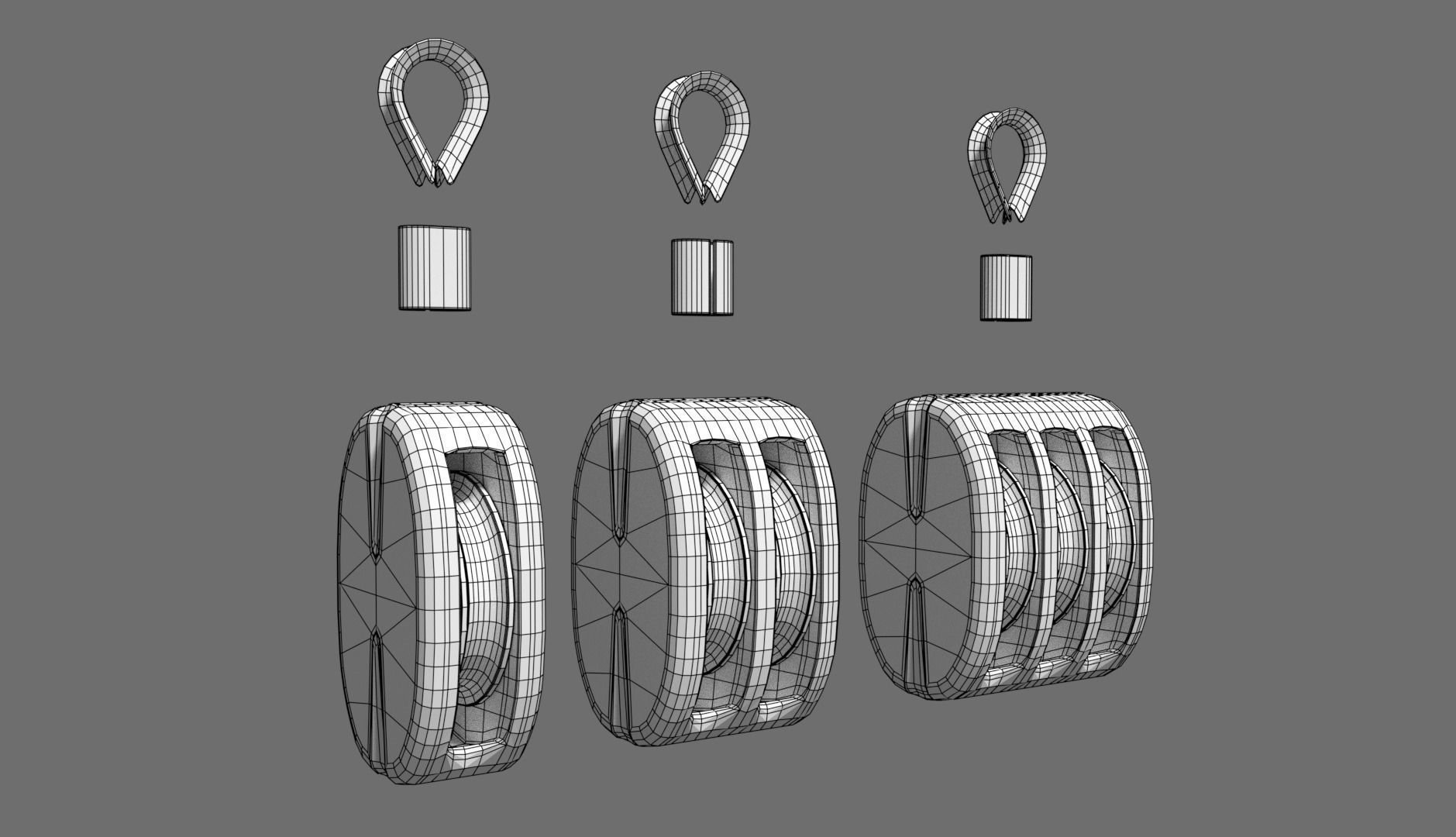 Ship pulley 3D model CGTrader
