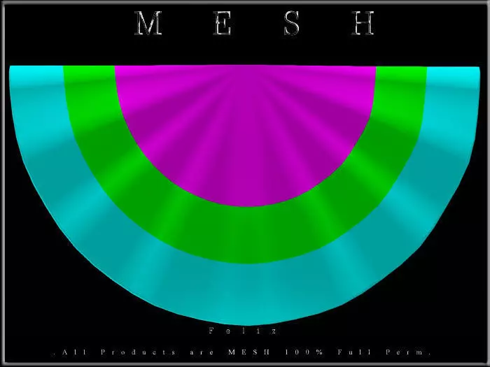 Bunting mesh cover art Low-poly 3D model_0