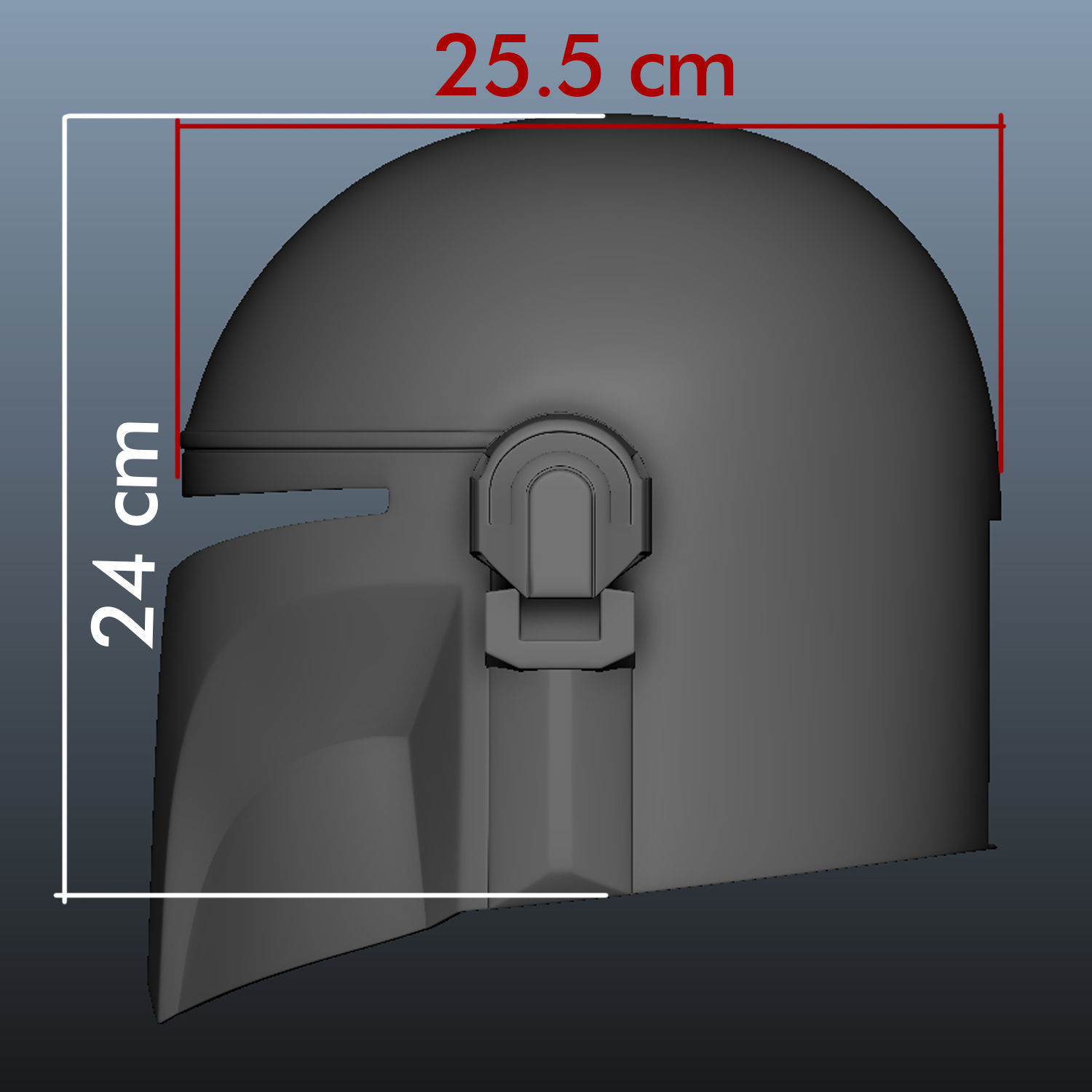 Mandalorian Helmet 3D print model_14
