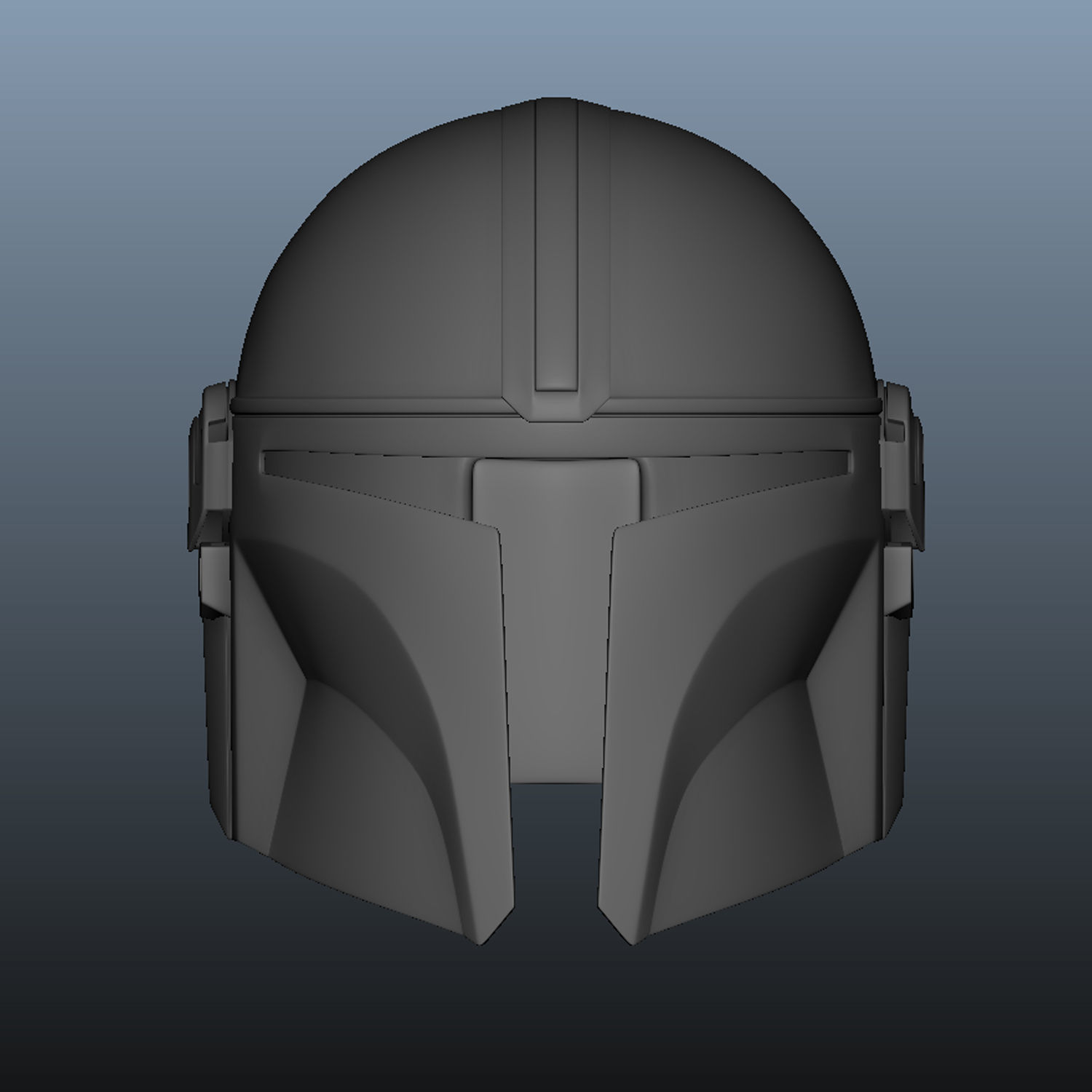 Mandalorian Helmet 3D print model_6