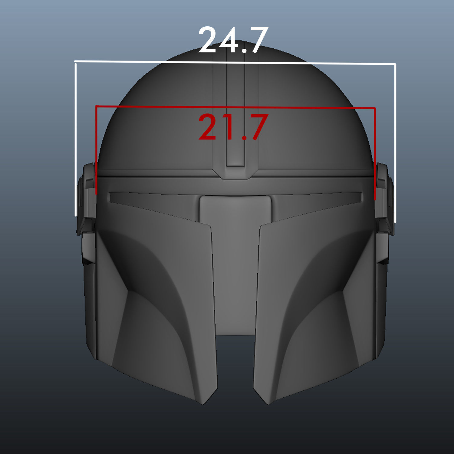 Mandalorian Helmet 3D print model_12