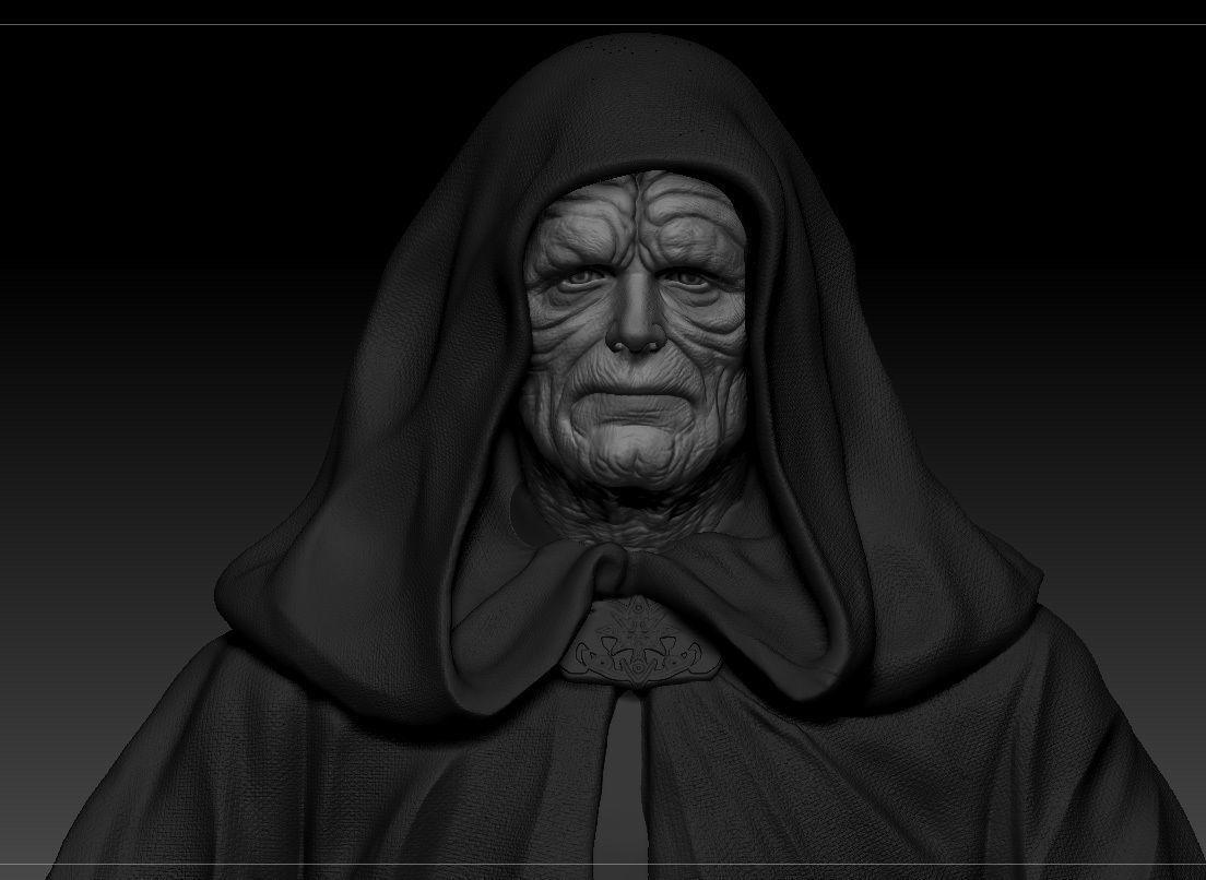 Ian McDiarmid - Palpatine - Darth Sidious - Star Wars 3D print model_2