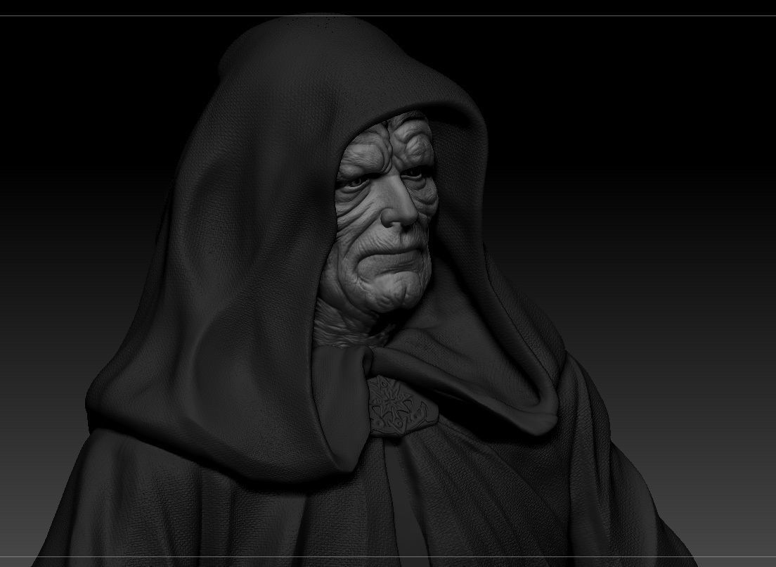 Ian McDiarmid - Palpatine - Darth Sidious - Star Wars 3D print model_4