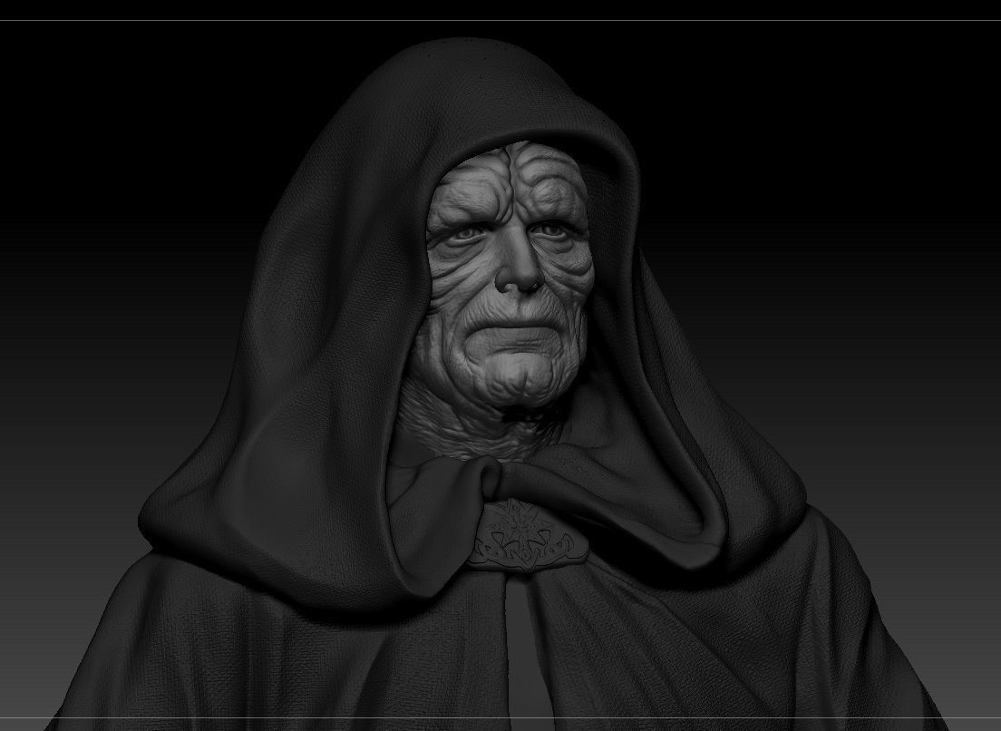 Ian McDiarmid - Palpatine - Darth Sidious - Star Wars 3D print model_1