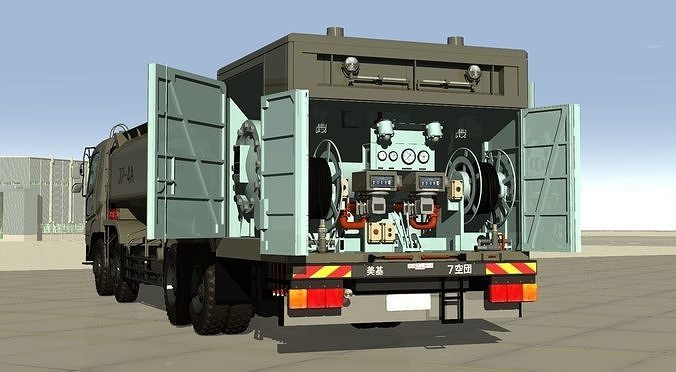 Japan Air Self Defense Force 2000L Fuel Supply Vehicle 3D model