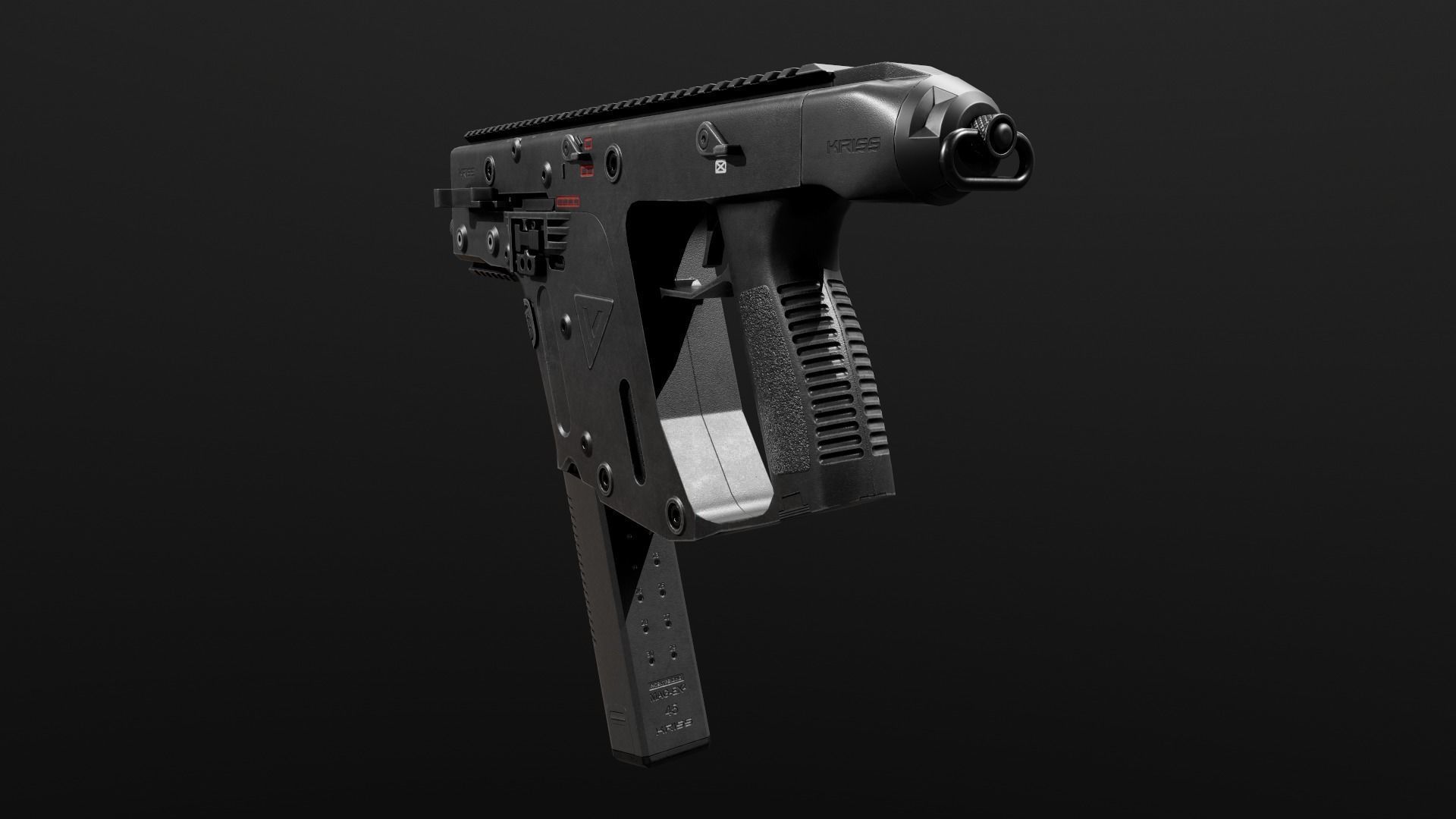 Kriss Vector SMG Low-poly 3D model_11