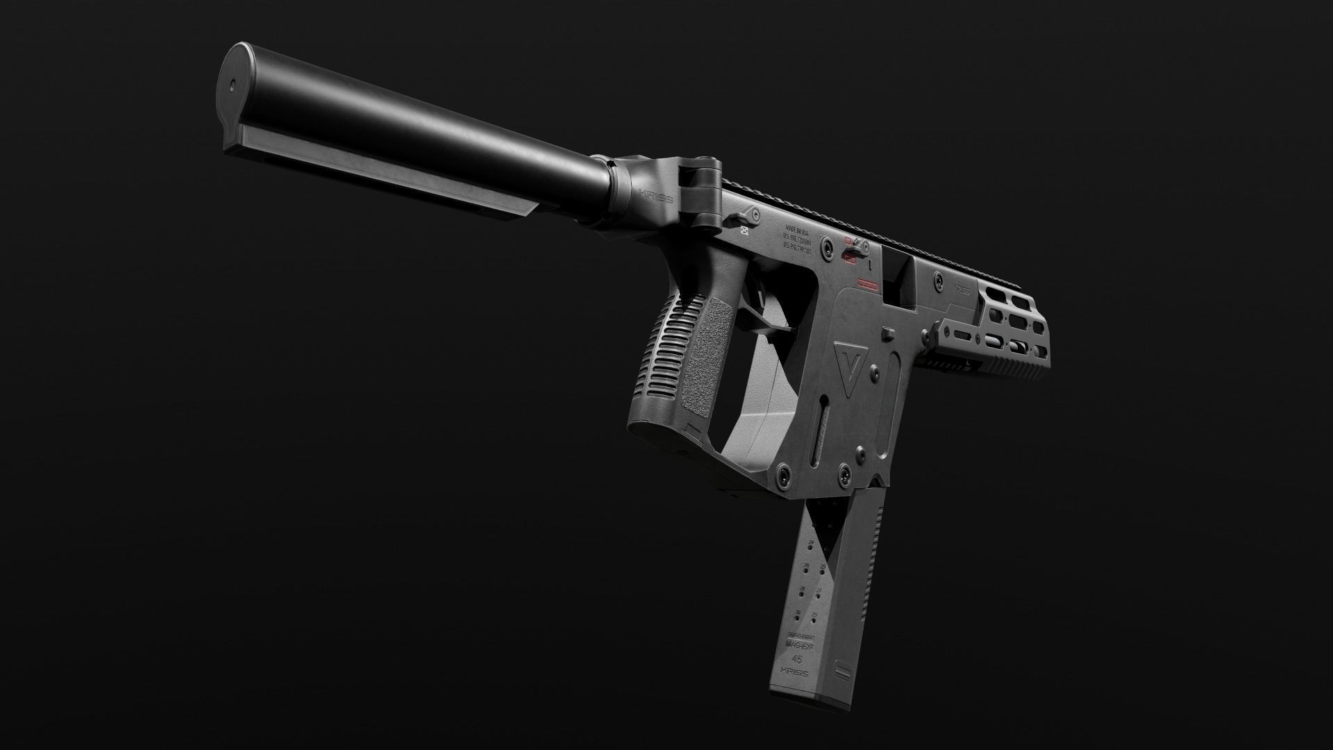 Kriss Vector SMG Low-poly 3D model_20