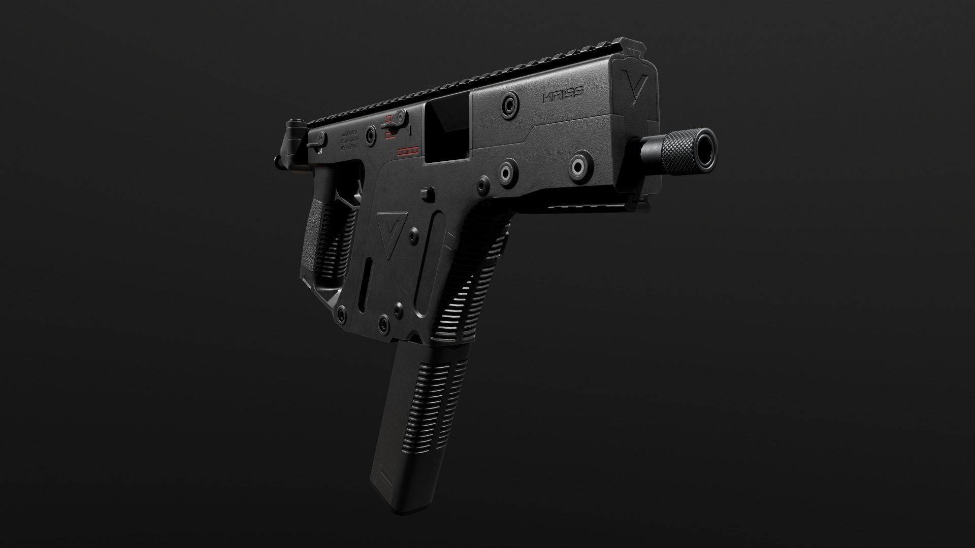 Kriss Vector SMG Low-poly 3D model_7