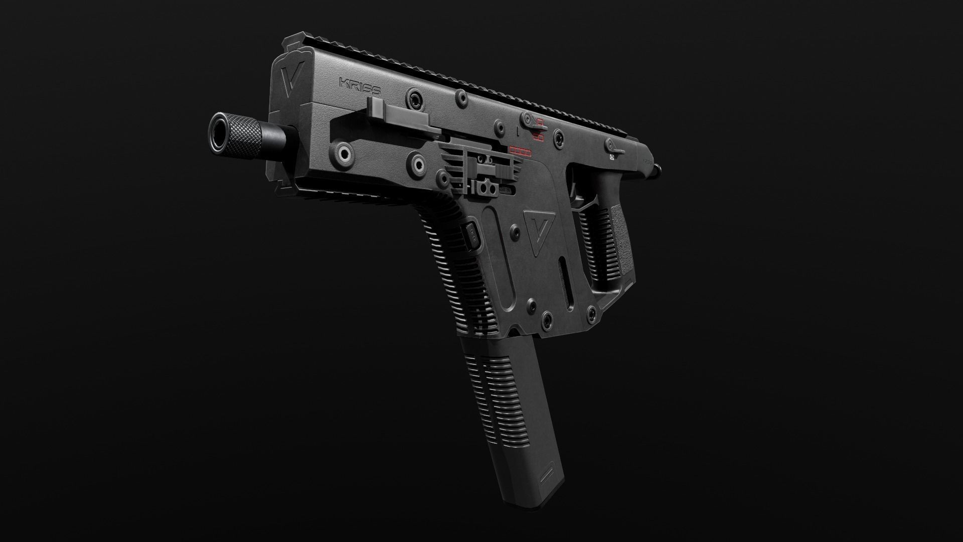 Kriss Vector SMG Low-poly 3D model_9