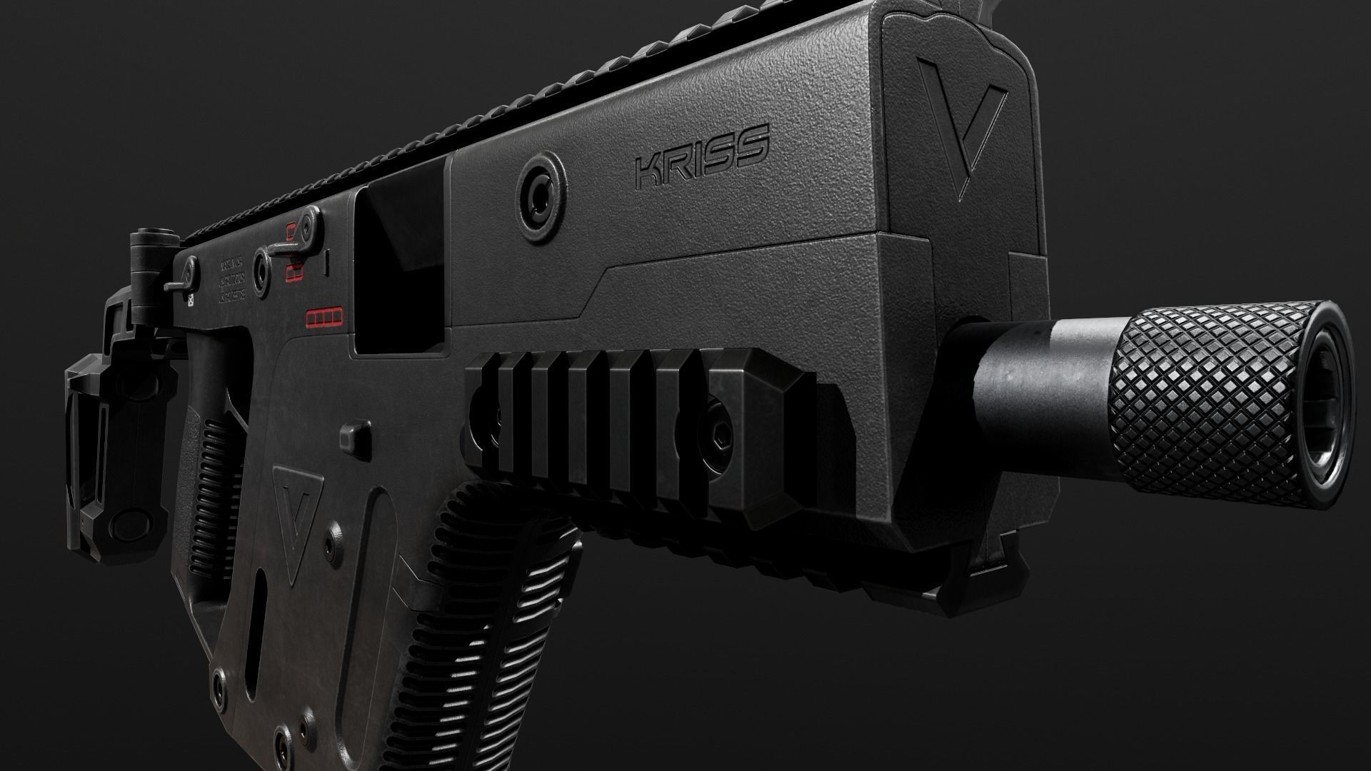 Kriss Vector SMG Low-poly 3D model_28