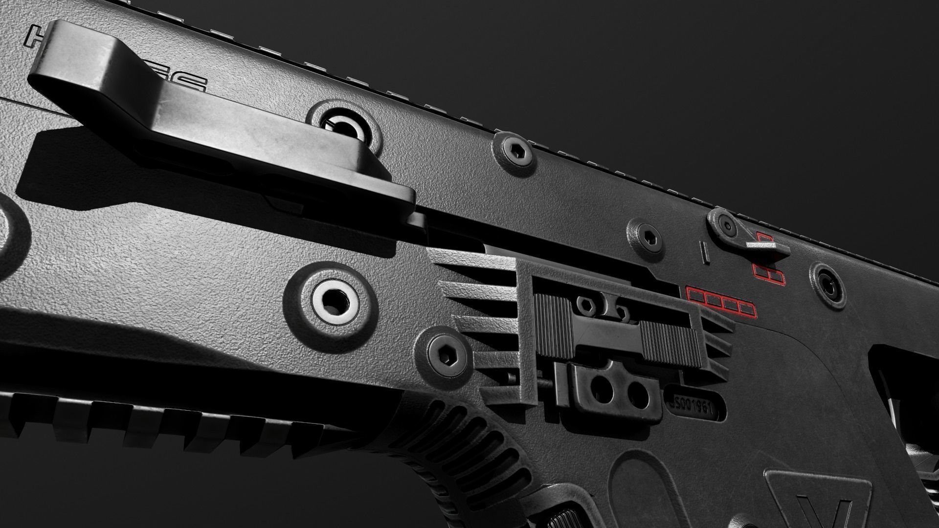 Kriss Vector SMG Low-poly 3D model_33