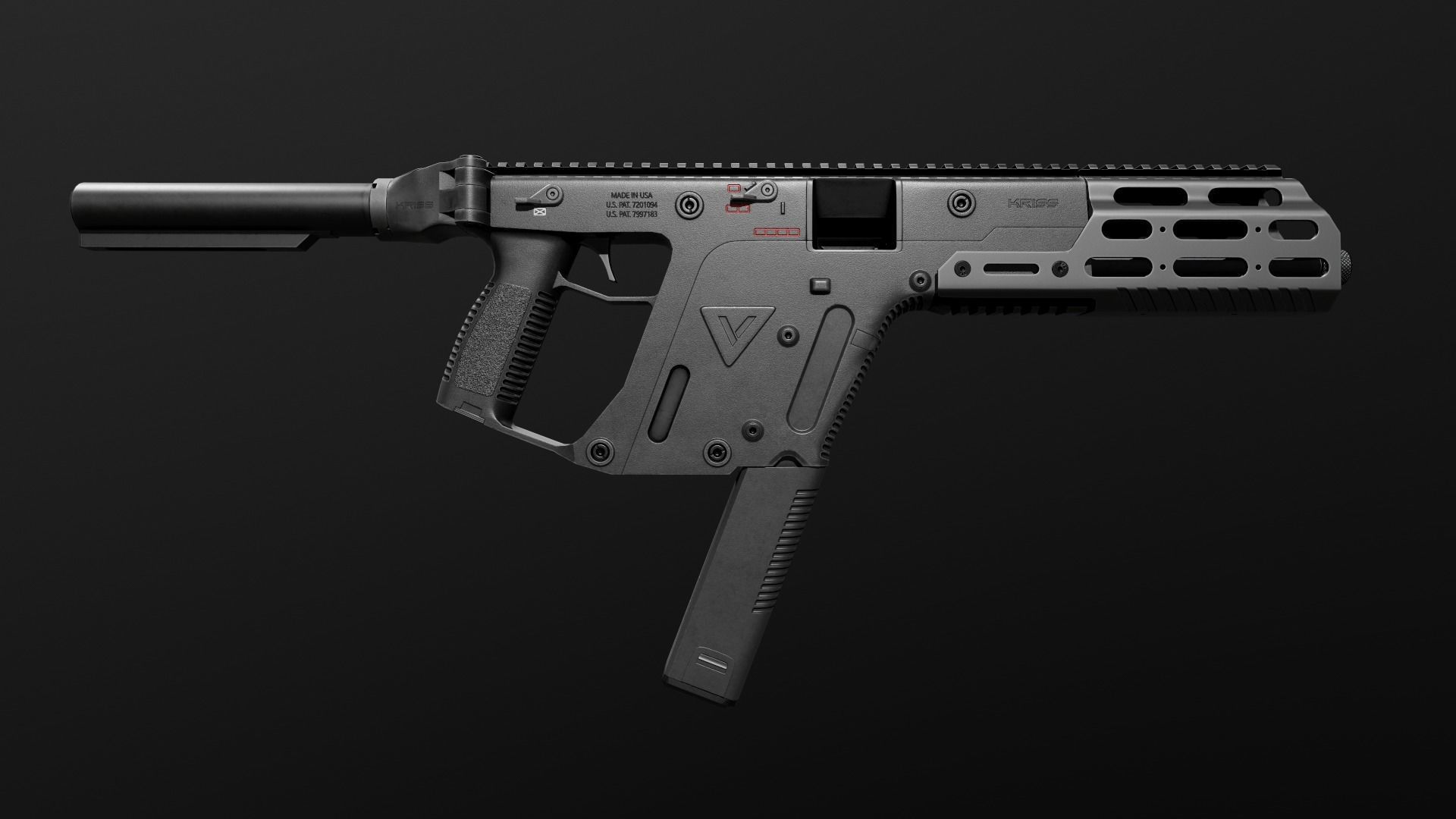 Kriss Vector SMG Low-poly 3D model_5