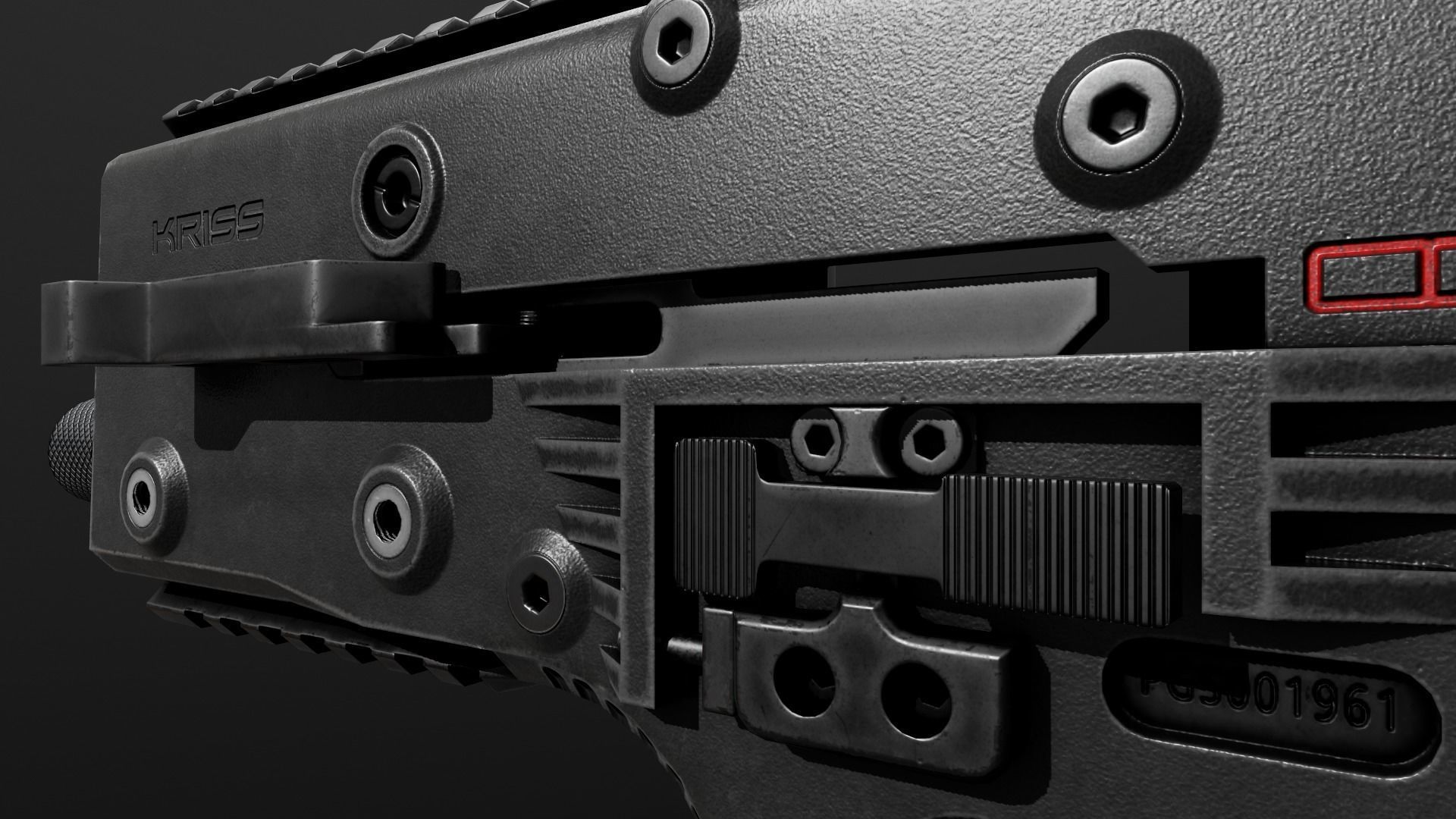 Kriss Vector SMG Low-poly 3D model_34