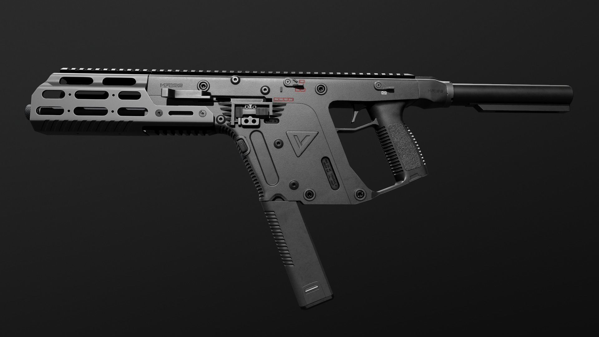 Kriss Vector SMG Low-poly 3D model_17