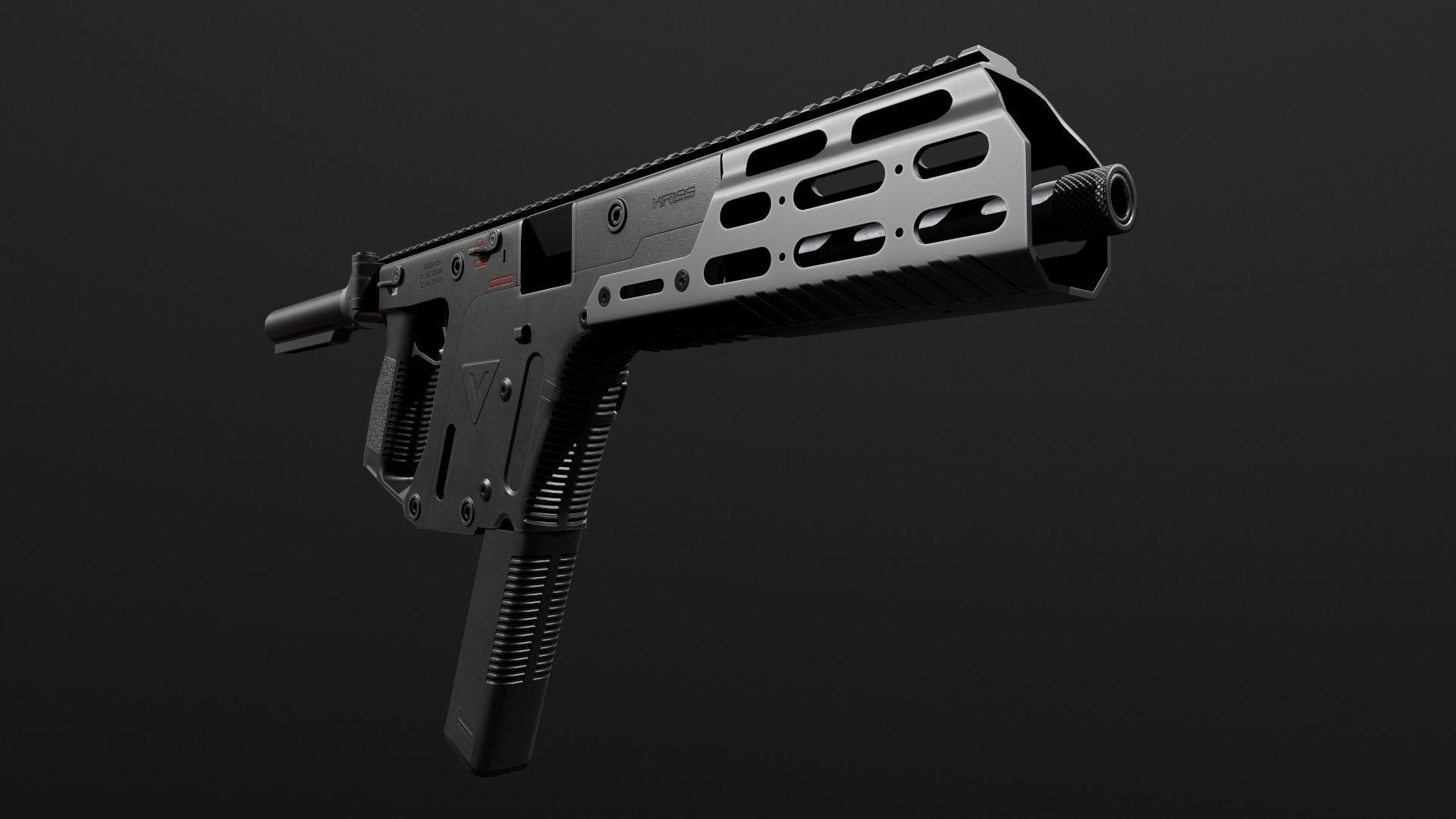 Kriss Vector SMG Low-poly 3D model_14