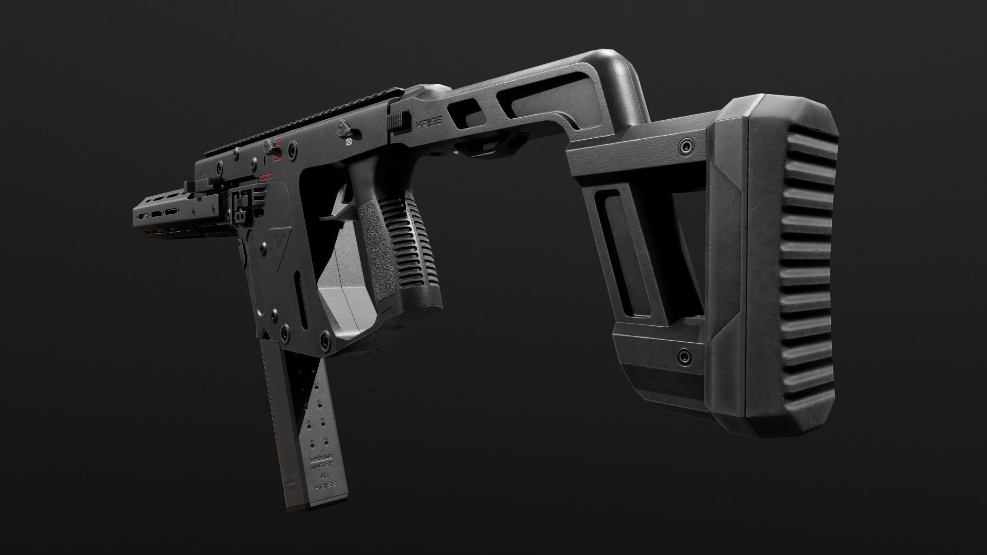 Kriss Vector SMG Low-poly 3D model_25
