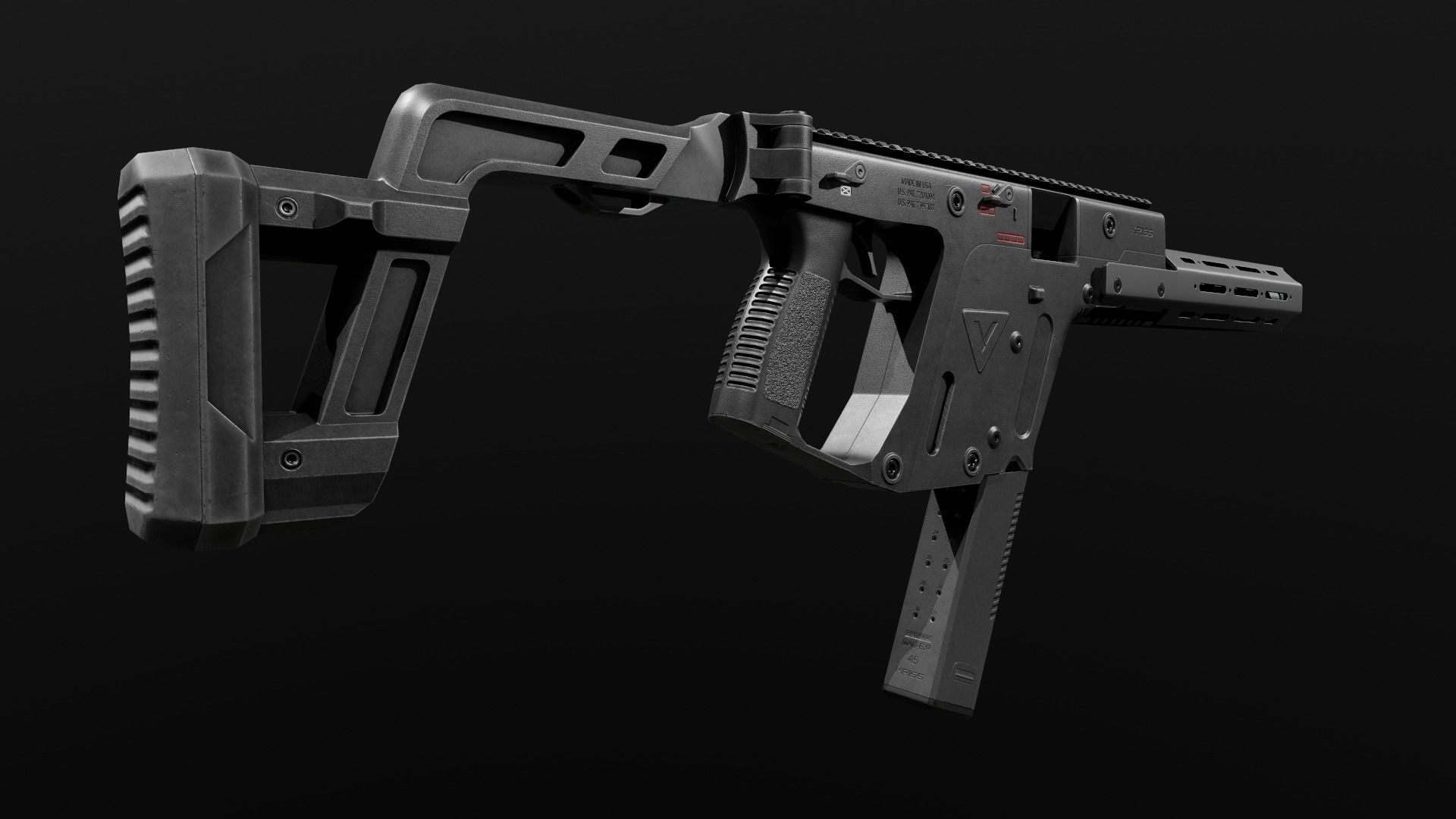 Kriss Vector SMG Low-poly 3D model_27